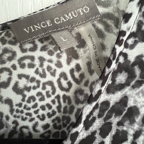 EUC Vince Camuto Ombré Leopard Print Sleeveless Top SZ Lg - Picture 7 of 8